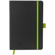 Блокнот Color edge A5, черный/лайм