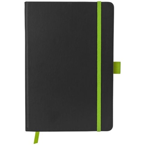 Блокнот Color edge A5, черный/лайм Блокнот Color edge A5, черный/лайм