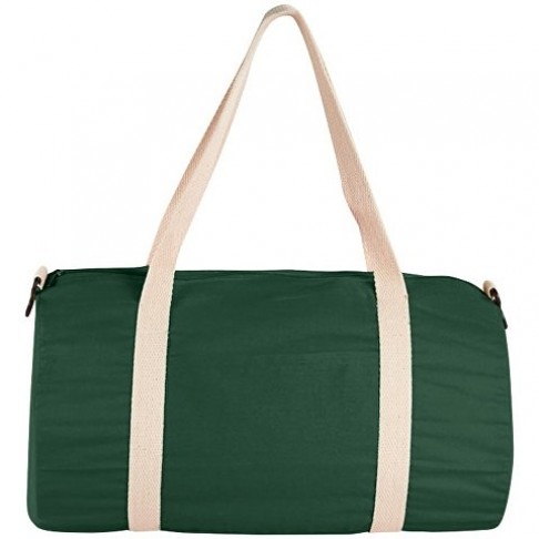Хлопковая сумка Barrel Duffel, зеленый/бежевый