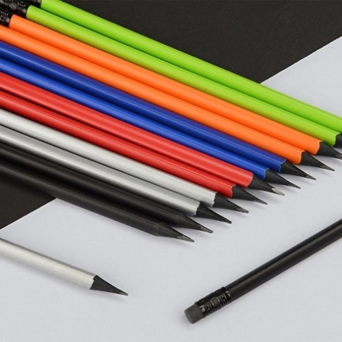 Карандаш чернографитовый трехгранный Blackie 3D, синий