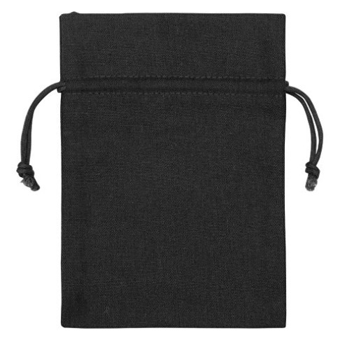 Мешочек подарочный, лен, средний, черный