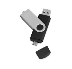 USB/micro USB-флешка 2.0 на 16 Гб «Квебек OTG», черный USB/micro USB-флешка 2.0 на 16 Гб «Квебек OTG», черный