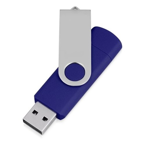 USB/micro USB-флешка 2.0 на 16 Гб «Квебек OTG», синий