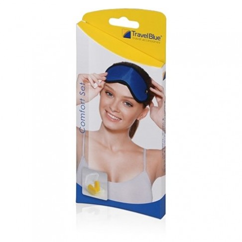 Дорожный набор Travel Blue Comfort Set, синий/черный