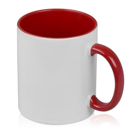 Кружка для сублимации «Sublime Color», белый/красный Кружка для сублимации «Sublime Color», белый/красный