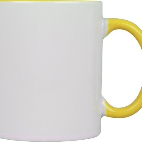 Кружка для сублимации «Sublime Color», белый/желтый