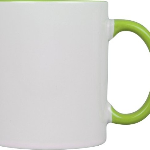 Кружка для сублимации «Sublime Color», белый/зеленое яблоко
