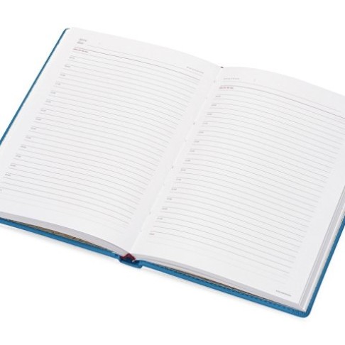 Ежедневник недатированный А5 «Velvet», синий флуор