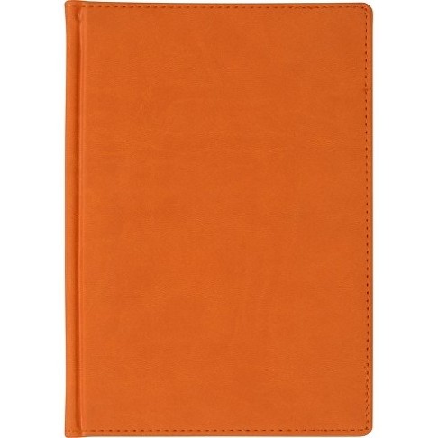 Ежедневник недатированный А5 «Velvet», оранжевый флуор