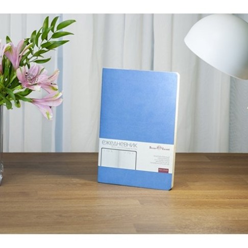 Ежедневник А5 недатированный «Megapolis Flex», небесно-голубой