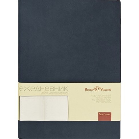 Ежедневник А5 недатированный «Mercury», темно-синий Navy Ежедневник А5 недатированный «Mercury», темно-синий Navy