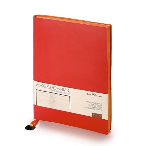 Ежедневник А5 недатированный «Mercury», красный