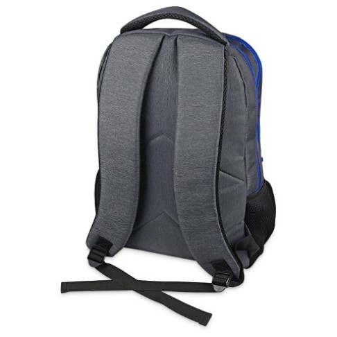 Рюкзак «Metropolitan», серый с синей молнией