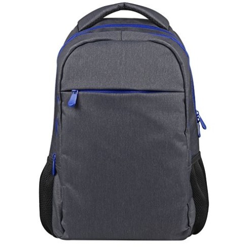 Рюкзак «Metropolitan», серый с синей молнией