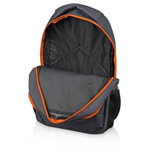 Рюкзак «Metropolitan», серый с оранжевой молнией