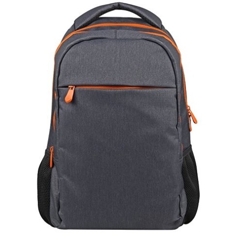 Рюкзак «Metropolitan», серый с оранжевой молнией