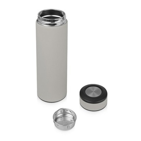 Термос «Confident» с покрытием soft-touch 420мл, серый Термос «Confident» с покрытием soft-touch 420мл, серый