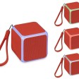 Портативная колонка «Cube» с подсветкой, красный