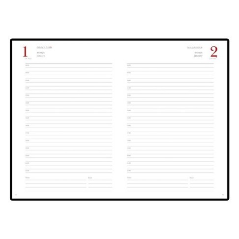 Ежедневник А5 полудатированный «Boss», черный