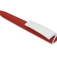 Ручка пластиковая soft-touch шариковая «Zorro», красный/белый