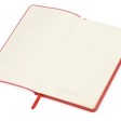 Блокнот «Notepeno» 130x205 мм с тонированными линованными страницами, красный