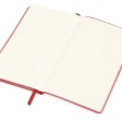 Блокнот «Notepeno» 130x205 мм с тонированными линованными страницами, красный