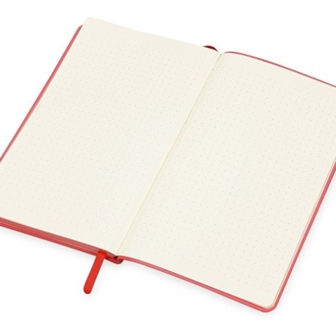 Блокнот «Notepeno» 130x205 мм с тонированными линованными страницами, красный