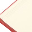 Блокнот «Notepeno» 130x205 мм с тонированными линованными страницами, красный