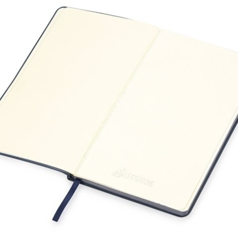 Блокнот «Notepeno» 130x205 мм с тонированными линованными страницами, темно-синий Блокнот «Notepeno» 130x205 мм с тонированными линованными страницами, темно-синий