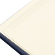 Блокнот «Notepeno» 130x205 мм с тонированными линованными страницами, темно-синий