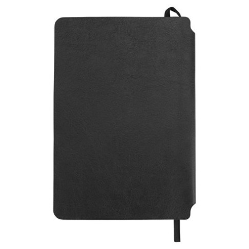 Блокнот «Notepeno» 130x205 мм с тонированными линованными страницами, черный