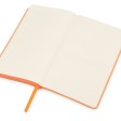 Блокнот «Notepeno» 130x205 мм с тонированными линованными страницами, оранжевый