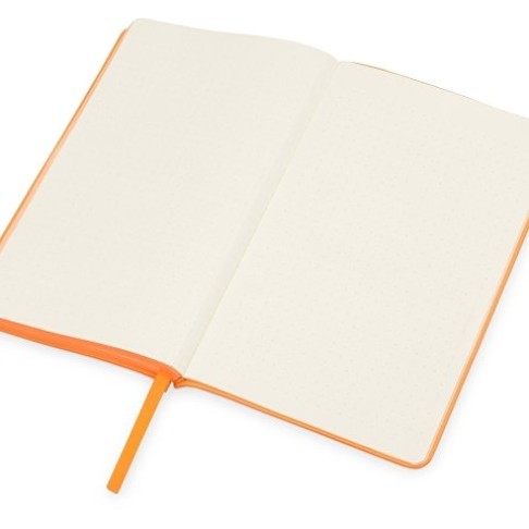 Блокнот «Notepeno» 130x205 мм с тонированными линованными страницами, оранжевый