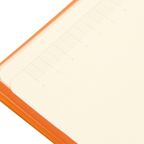Блокнот «Notepeno» 130x205 мм с тонированными линованными страницами, оранжевый