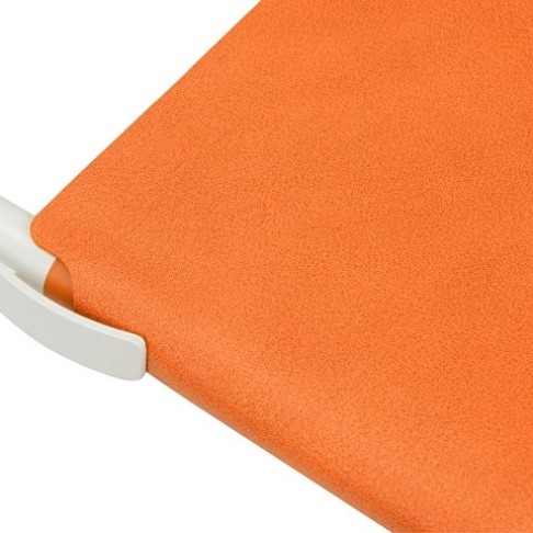 Блокнот «Notepeno» 130x205 мм с тонированными линованными страницами, оранжевый
