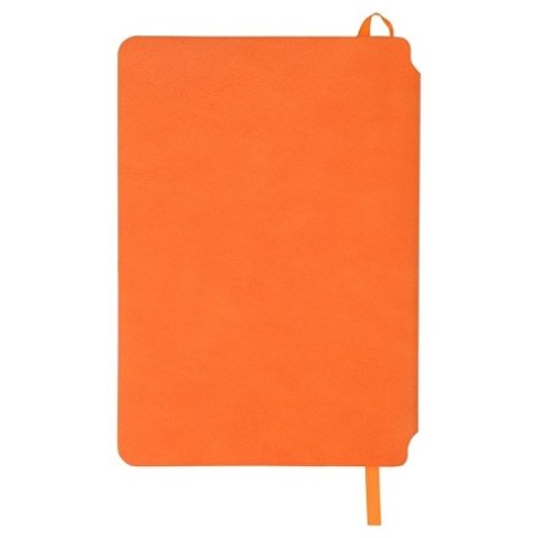 Блокнот «Notepeno» 130x205 мм с тонированными линованными страницами, оранжевый