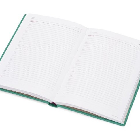 Ежедневник недатированный А5 «Velvet», морская волна