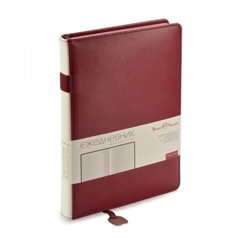 Ежедневник А5 недатированный «Polo», бордовый