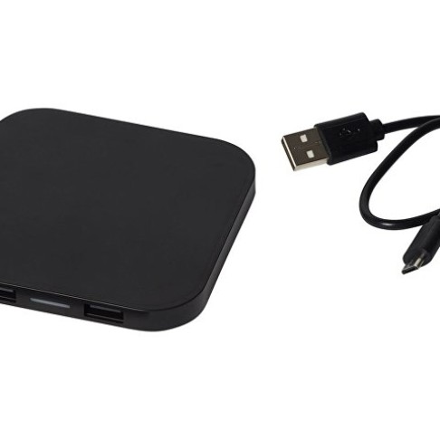 Беспроводное зарядное устройство-хаб «Ozone», черный Беспроводное зарядное устройство-хаб «Ozone», черный