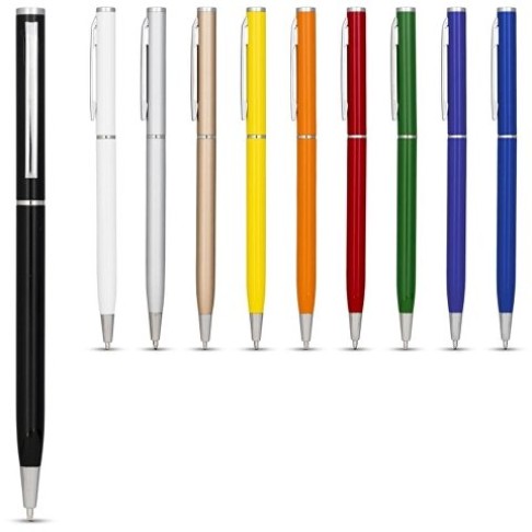 Ручка металлическая шариковая «Slim», оранжевый Ручка металлическая шариковая «Slim», оранжевый