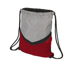 Спортивный рюкзак-мешок, серый/красный