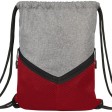 Спортивный рюкзак-мешок, серый/красный