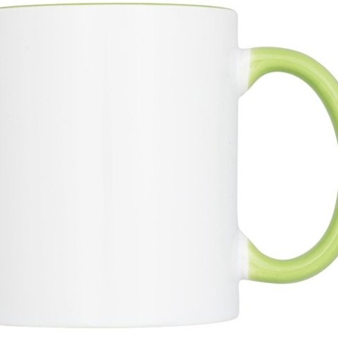 Цветная кружка Pix для сублимации, белый/зеленый