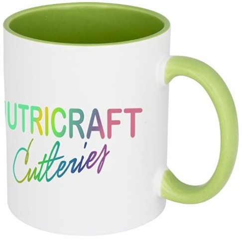 Цветная кружка Pix для сублимации, белый/зеленый