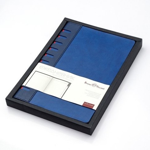 Ежедневник недатированный с индексами А5 «Bergamo», синий