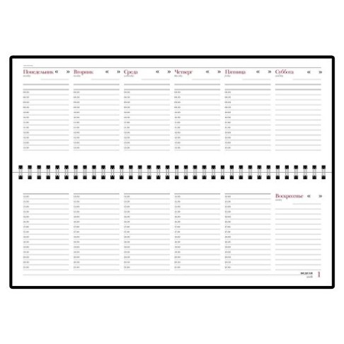 Планинг недатированный «Бумвинил», черный