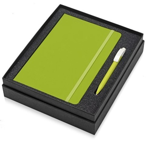 Подарочный набор Uma Vision с ручкой и блокнотом А5, зеленый