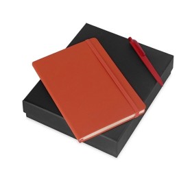 Подарочный набор Vision Pro soft-touch с ручкой и блокнотом А5, оранжевый Подарочный набор Vision Pro soft-touch с ручкой и блокнотом А5, оранжевый