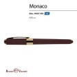 Ручка пластиковая шариковая «Monaco», 0,5мм, синие чернила, коричневый