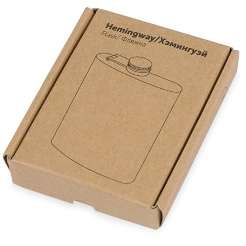 Фляжка 198 мл Hemingway, серебристый
